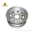 8 parlants Galvanisé Chrome Zinc Steel Trailer Wheel